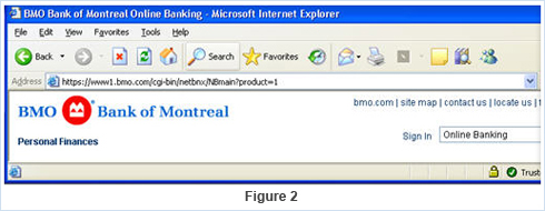 image of a web page with the U R L address bar and a padlock icon in the I frame.