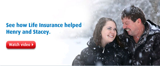 See how BMO Insurance helped Henry and Stacey. Watch the video now. Photo of a couple smiling with snow falling