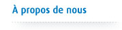 À propos de nous