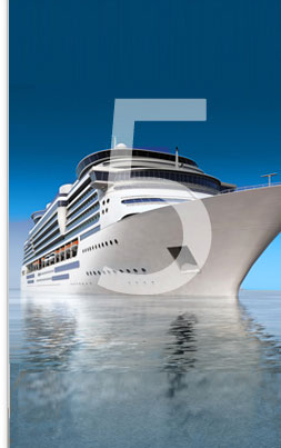 Photo of a carribean cruise ship