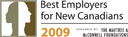 Best Employers for New Canadians 2009 logo