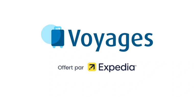 Logo de la Plateforme Voyages Récompenses Bleu optimisée par Expedia
