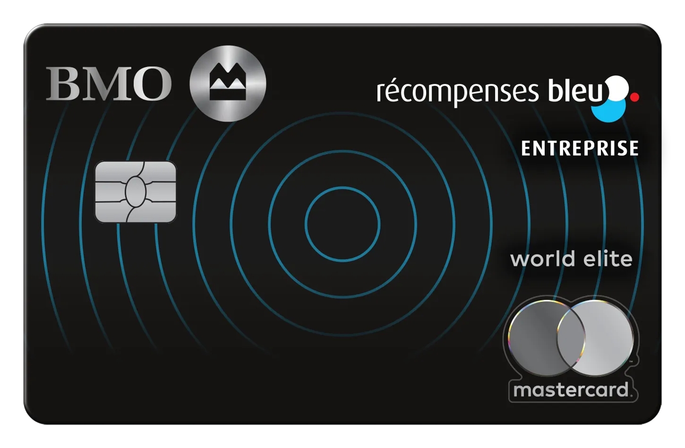 Image de la nouvelle carte
carte mastercard​ b m o récompenses bleu world elite pour entreprise