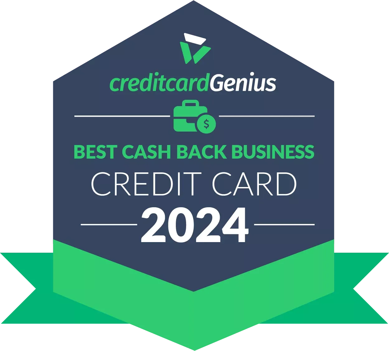 logo for best cashback credit card in 2024 from credit card genius