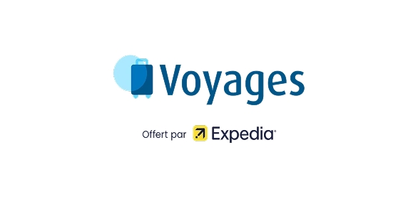 Logo Plateforme Voyages Récompenses Bleu optimisée par Expedia