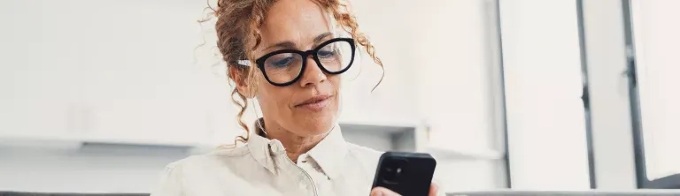 Woman on phone