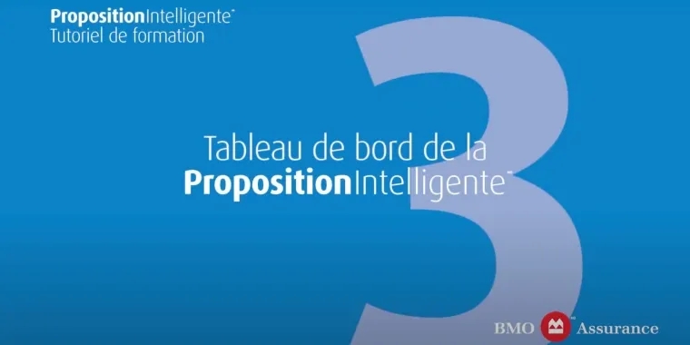 Chapitre 3, Tableau de bord de la Proposition intelligente