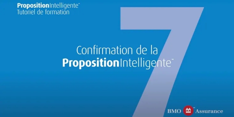 Chapitre 7, Confirmation de la PropositionIntelligente