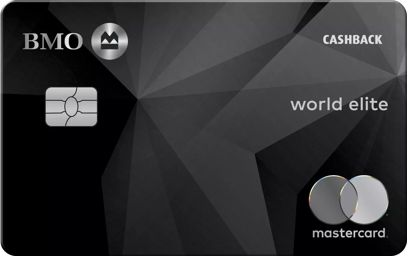 BMO CashBack&reg; World Elite&reg;* Mastercard&reg;* card art