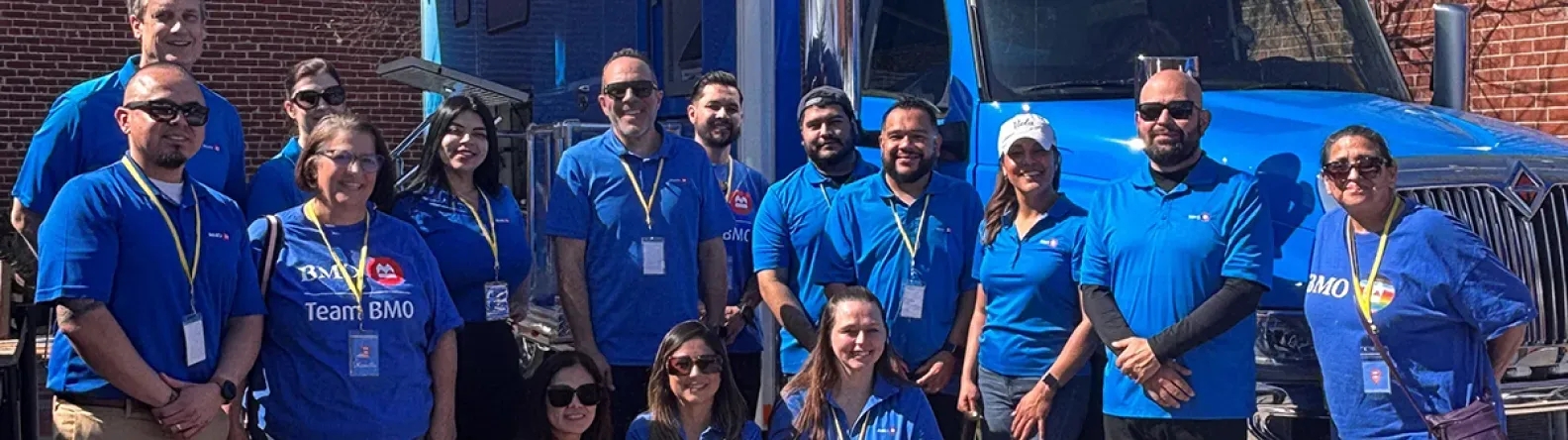 Team BMO in front of the Mobile Branch
