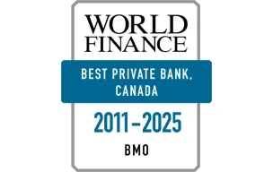 Canada’s Best Private Bank from 2011-2023 by the World Finance Banking Awards