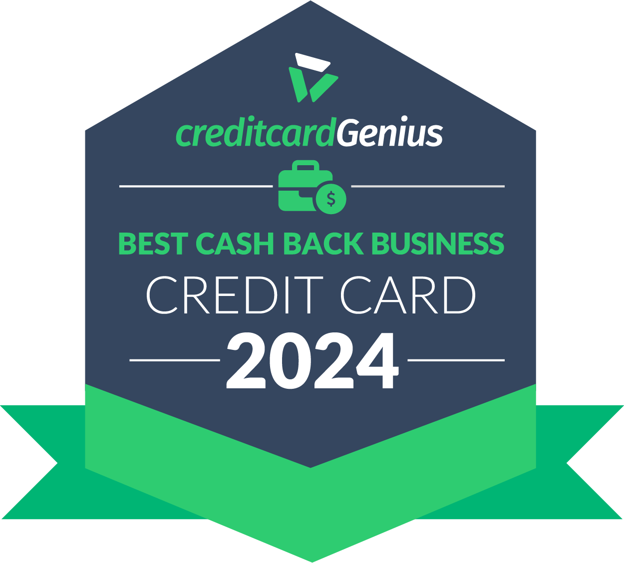 logo for best cashback credit card in 2024 from credit card genius