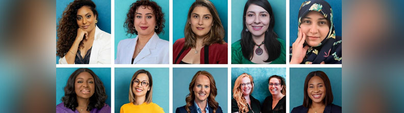 Headshots of the 10 grant recipients