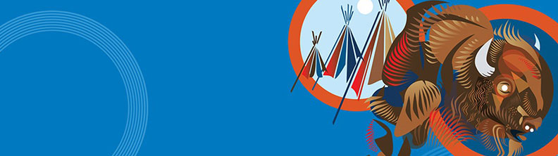 Illustration d’un bison par Vincent Design