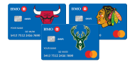 BMO Harris Bulls, Blackhawks & Bucks Debit Mastercard